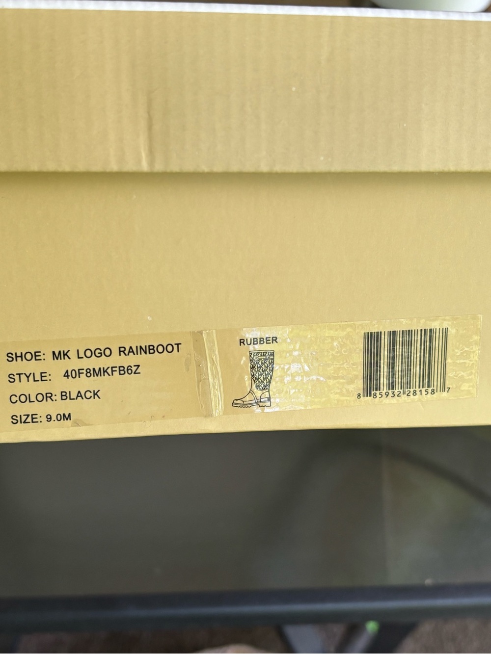 Michael Kors MK Logo Rainboot - Black